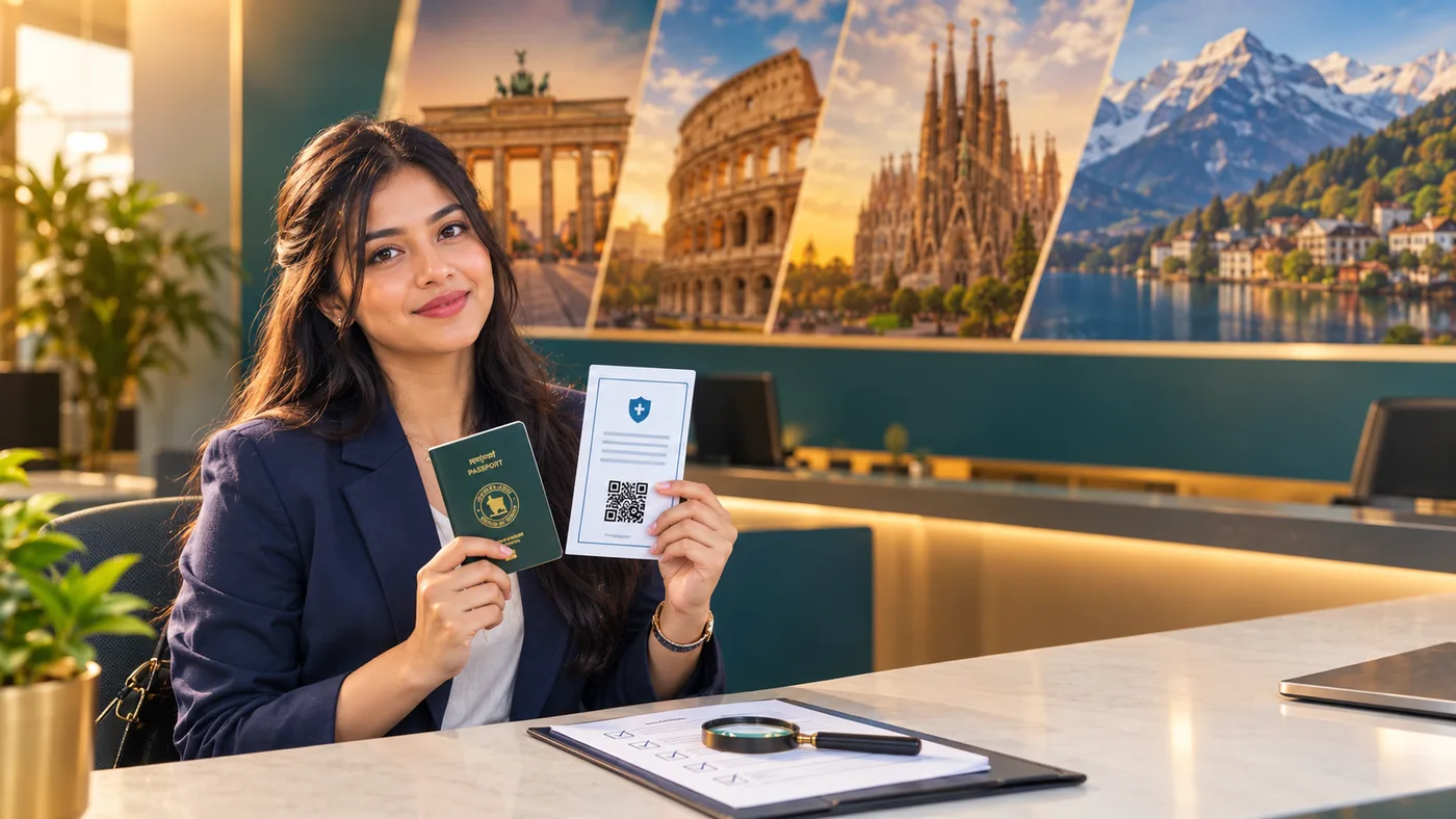 Checking the embassy-approved travel insurance company list for a Schengen visa from Bangladesh